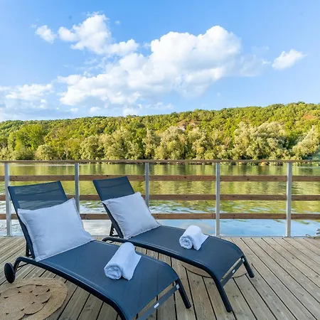 Houseboat Sur La Seine - Privatif Avec Jacuzzi * Moisson